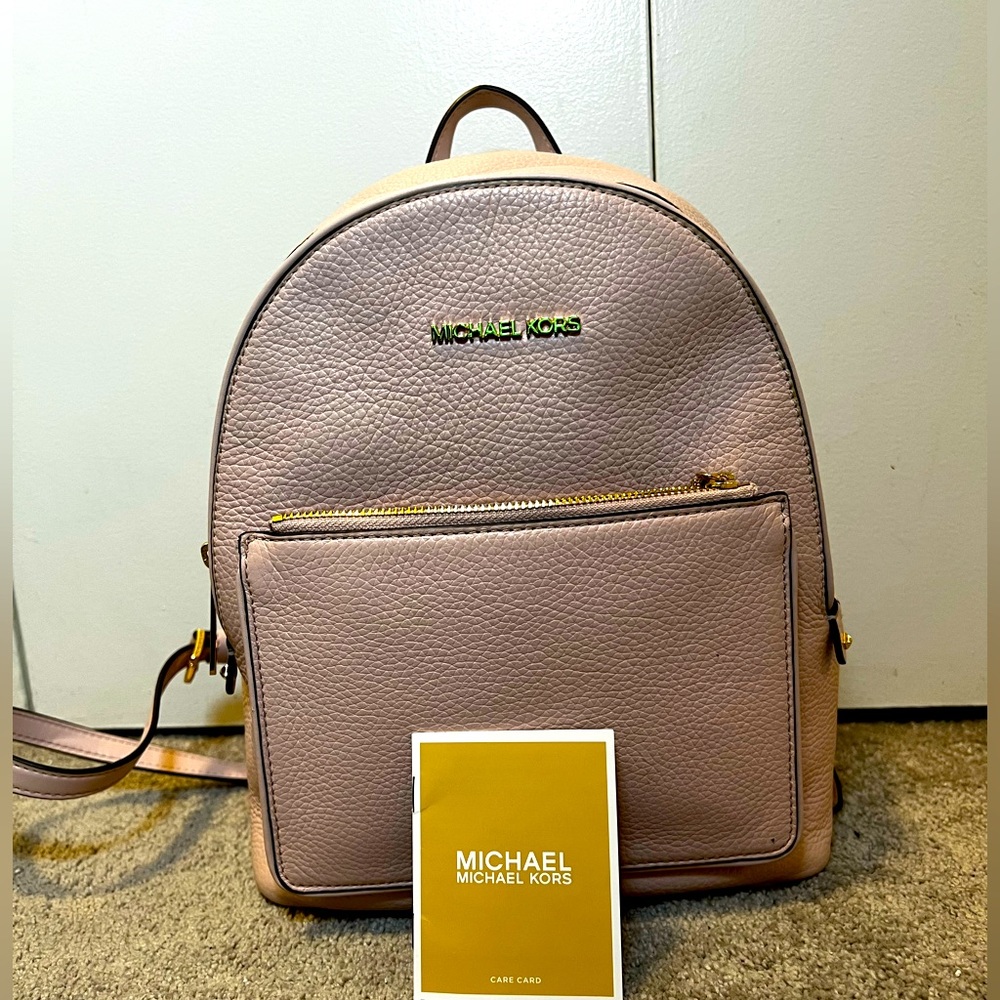 Michael Kors Adina Medium Pebbled Leather Backpack